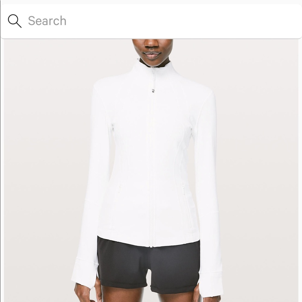 Lululemon white define jacket size 6